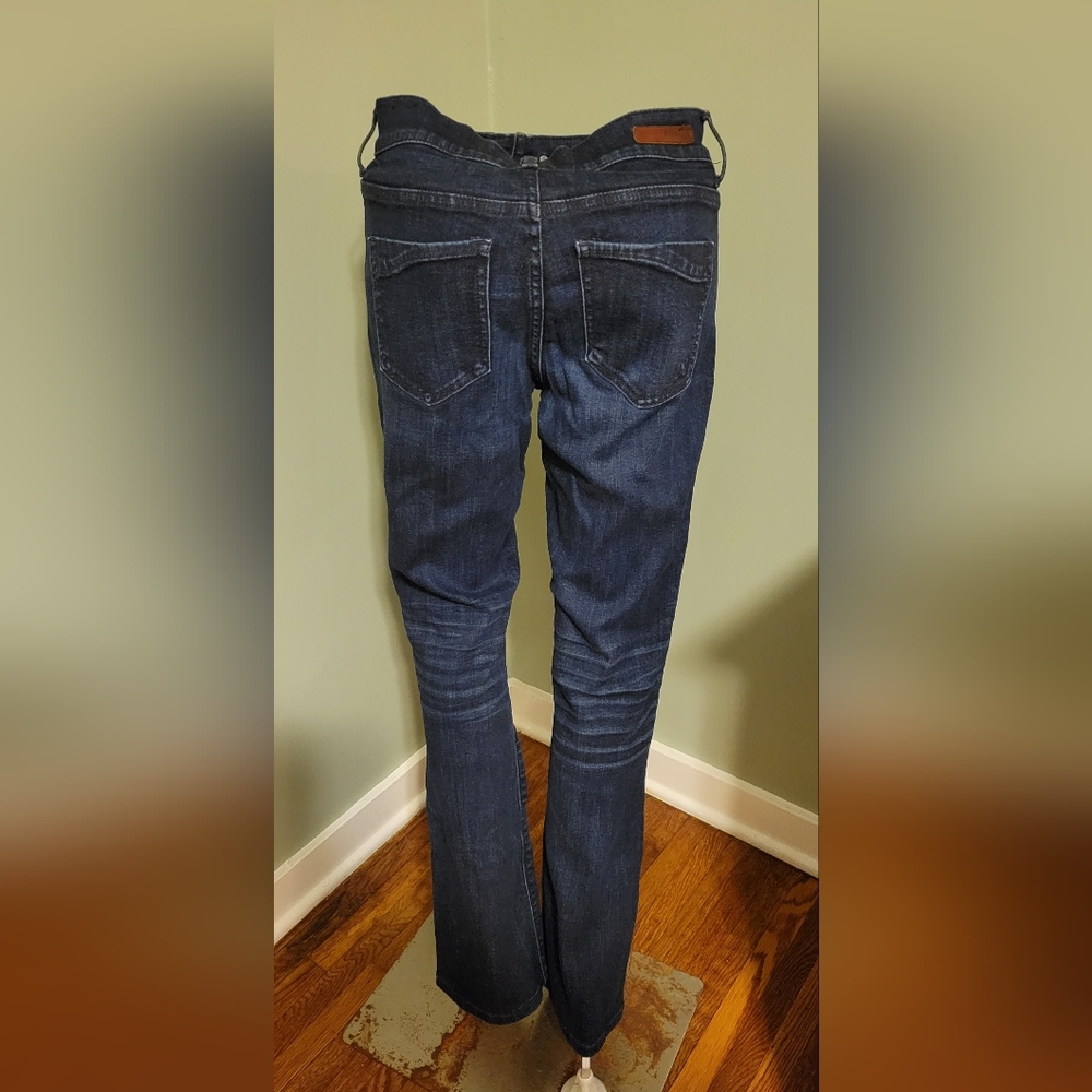 Women Express Stella Boot Cut Low Rise Jeans 2R Denim
